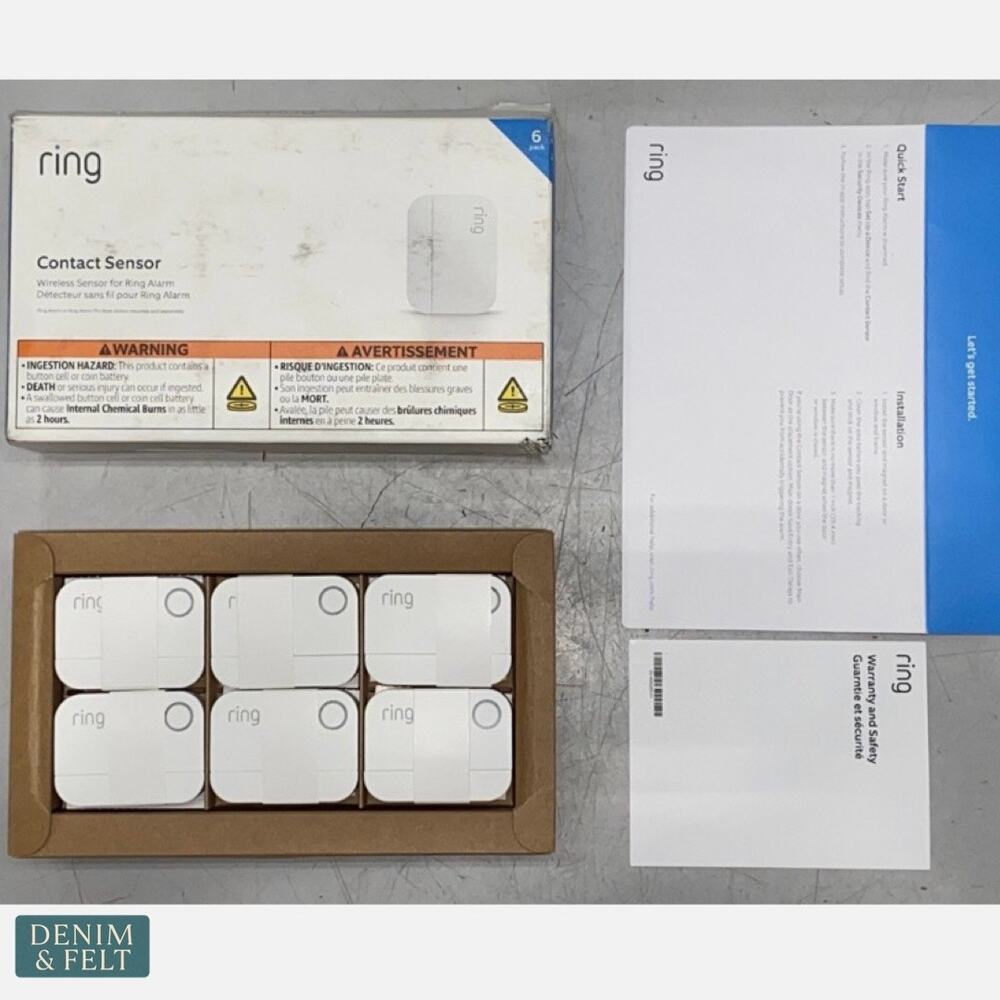 NEW Ring Alarm Contact Sensor 2nd Gen 6 Pack Wireless Door Window Home Security